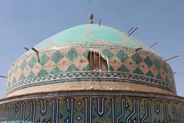 ریزش ۳۰ متری مسجد امیر چخماق یزد