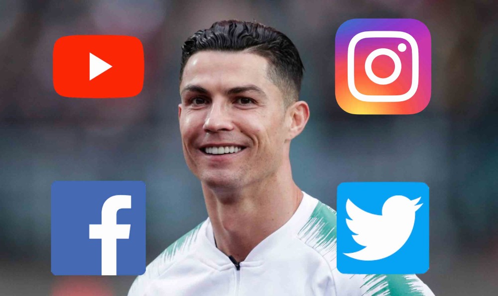 زلزله ۳۶ ساعته رونالدو در شبکه‌های اجتماعی! + اینفوگرافیک