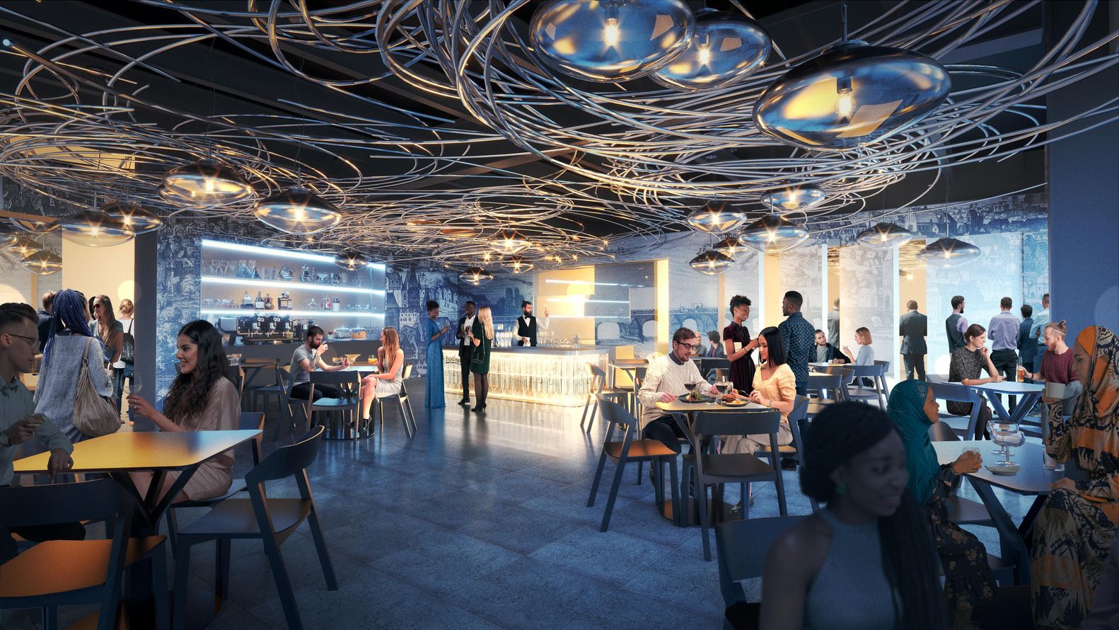 ۱. طراحی متفاوت غرفه‌های کشورها