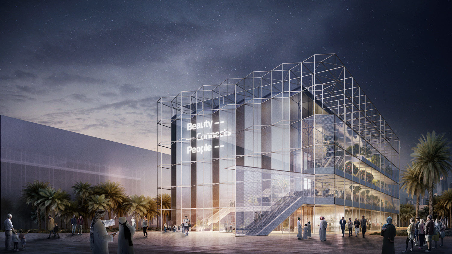 ۱. طراحی متفاوت غرفه‌های کشورها