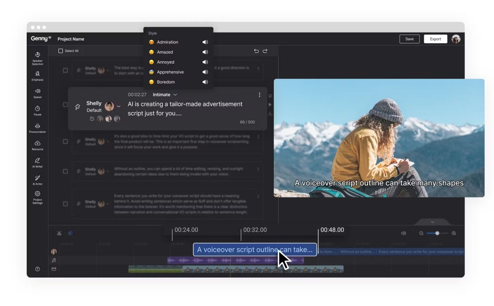ابزارهای تولید محتوا با هوش مصنوعی - ابزارهای هوش مصنوعی تبدیل متن به صدا - LOVO.ai