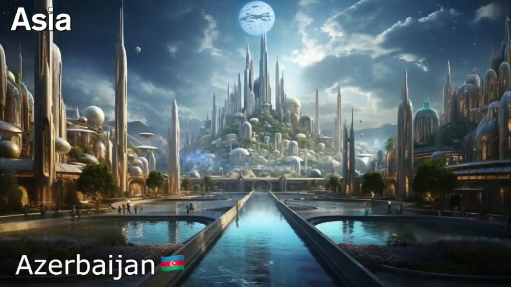 بازسازی تصویر کشورها در سال ۵۰۰۰ میلادی با هوش مصنوعی -  آذربایجان