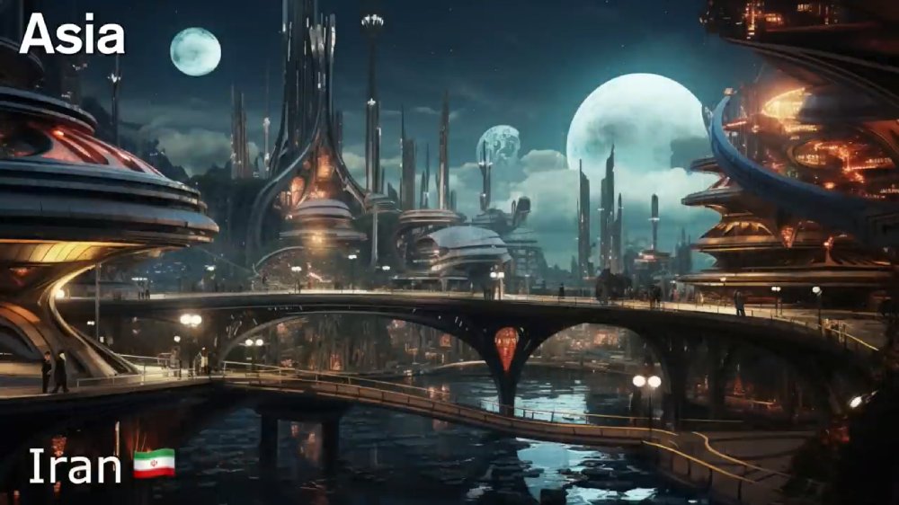 بازسازی تصویر کشورها در سال ۵۰۰۰ میلادی با هوش مصنوعی - ایران 