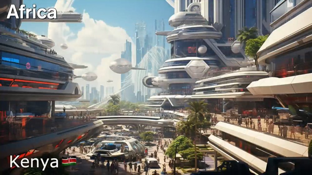 بازسازی تصویر کشورها در سال ۵۰۰۰ میلادی با هوش مصنوعی -  کنیا