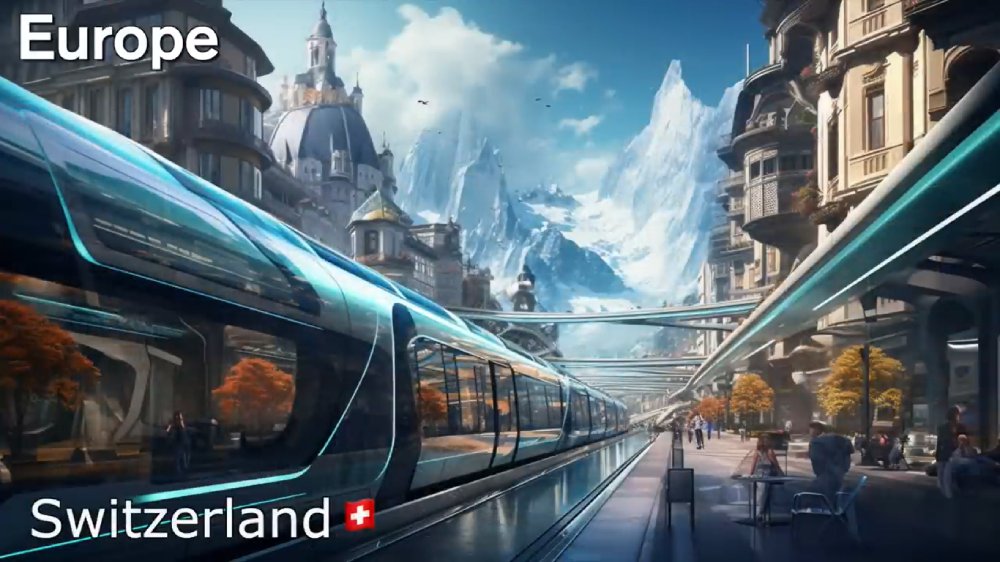 بازسازی تصویر کشورها در سال ۵۰۰۰ میلادی با هوش مصنوعی -  سوئیس