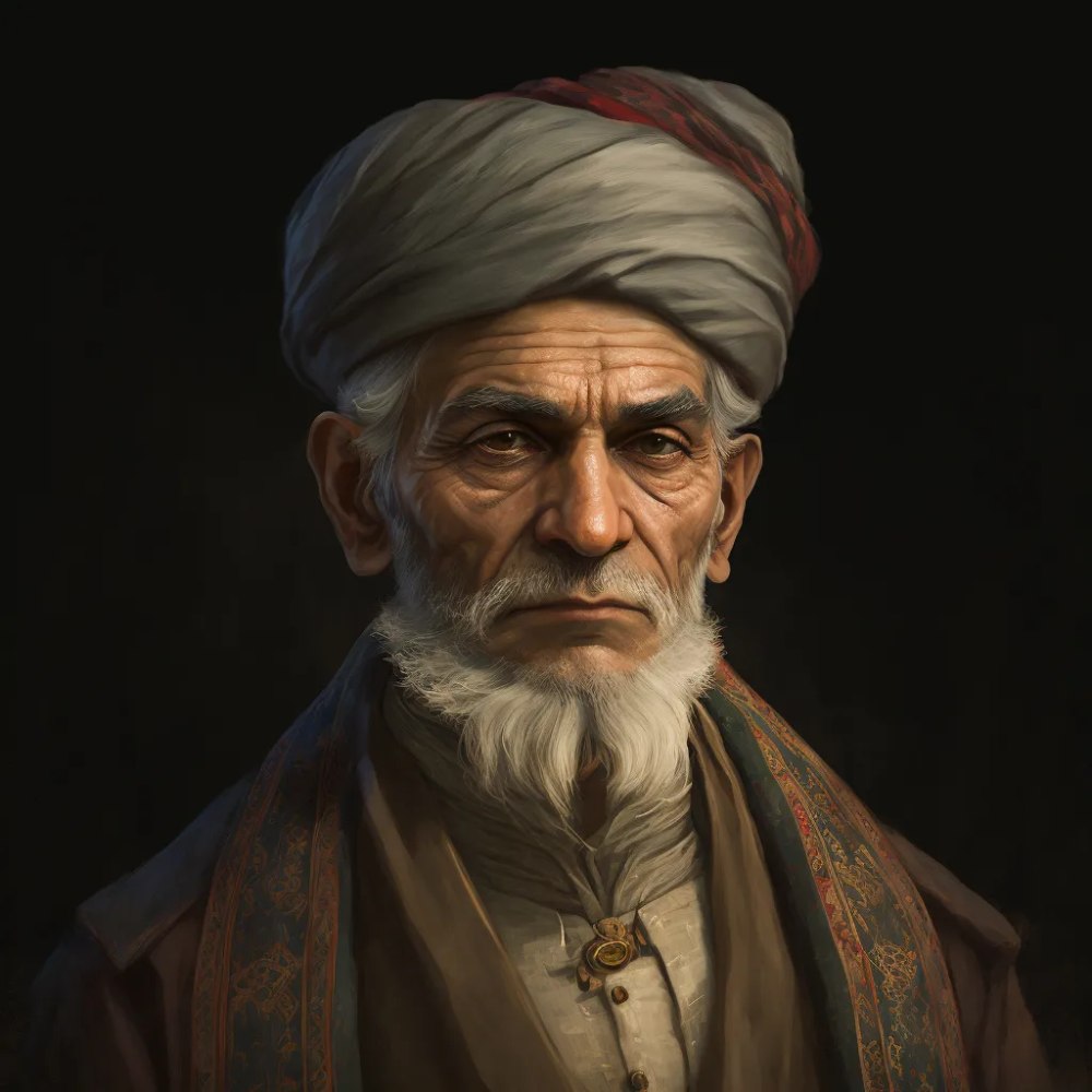 بازسازی چهره شاعران ایرانی با هوش مصنوعی Midjourney - فردوسی