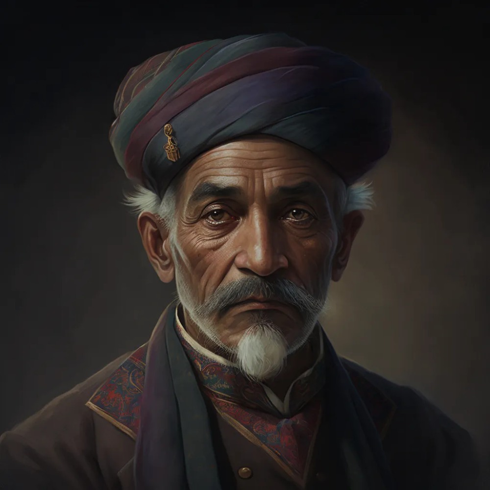 بازسازی چهره شاعران ایرانی با هوش مصنوعی Midjourney  - خواجه عبدالله انصاری