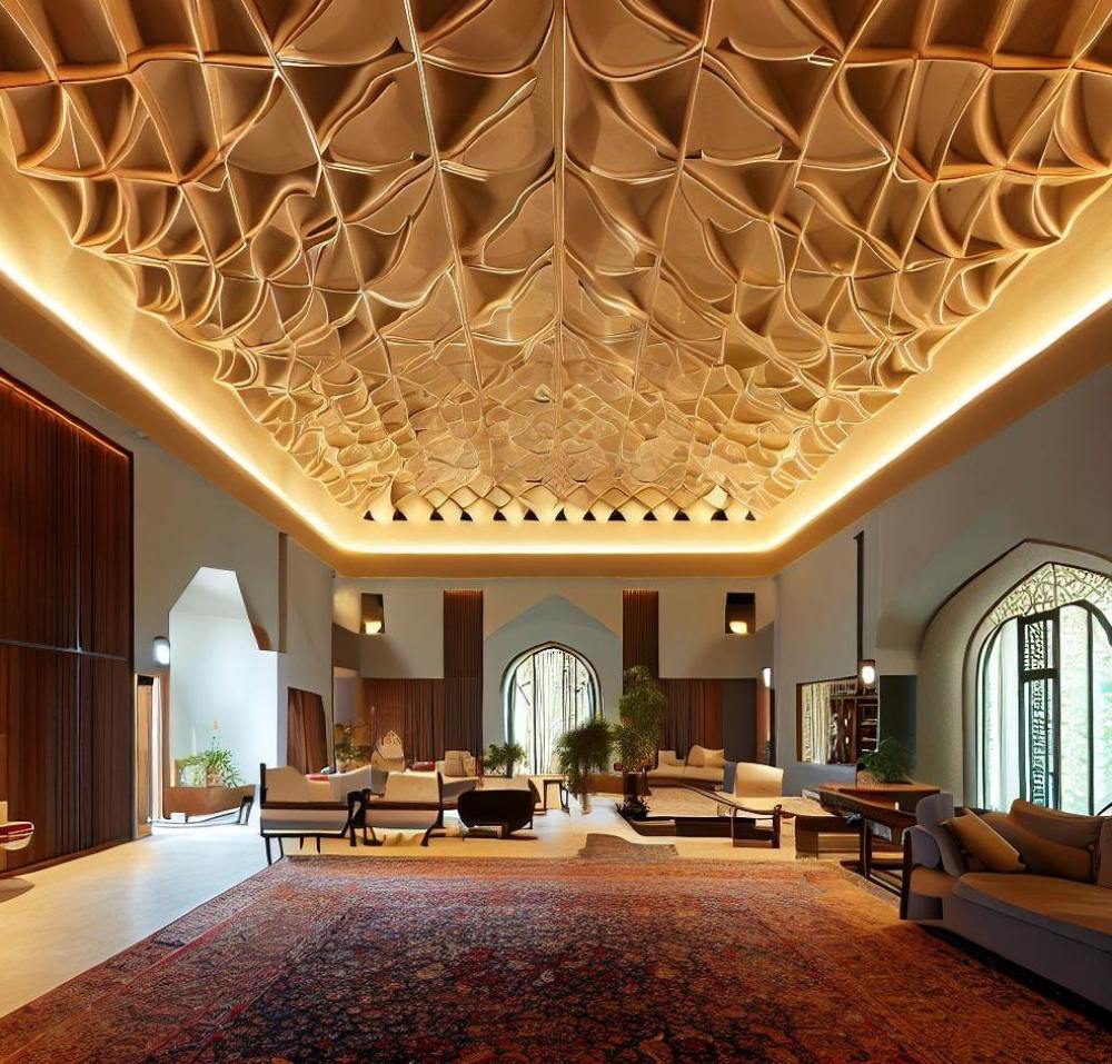 معماری مدرن به سبک قاجار از نگاه هوش مصنوعی