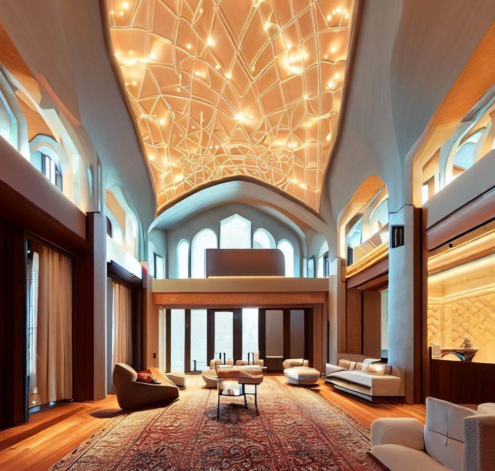 معماری مدرن به سبک قاجار از نگاه هوش مصنوعی