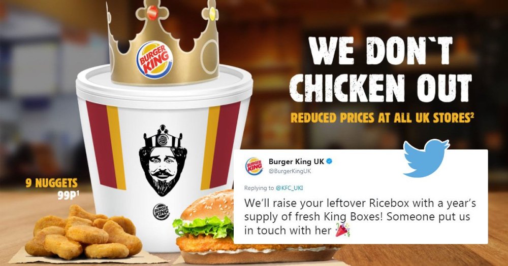 افزایش فروش رستوران به سبک برگر کینگ - تولید محتوای به‌موقع و  واکنشی