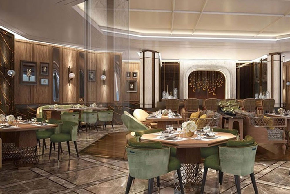 رستوران های هتل تاج exotica 