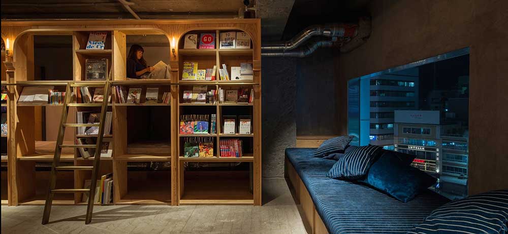 گردشگری ادبی در جهان- Book-and-bed-hostel