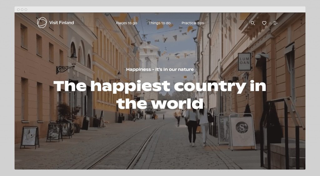 طراحی وب سایت گردشگری- وبسایت Visit Finland
