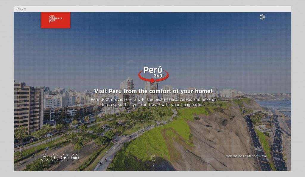 طراحی وب سایت گردشگری- وبسایت Peru